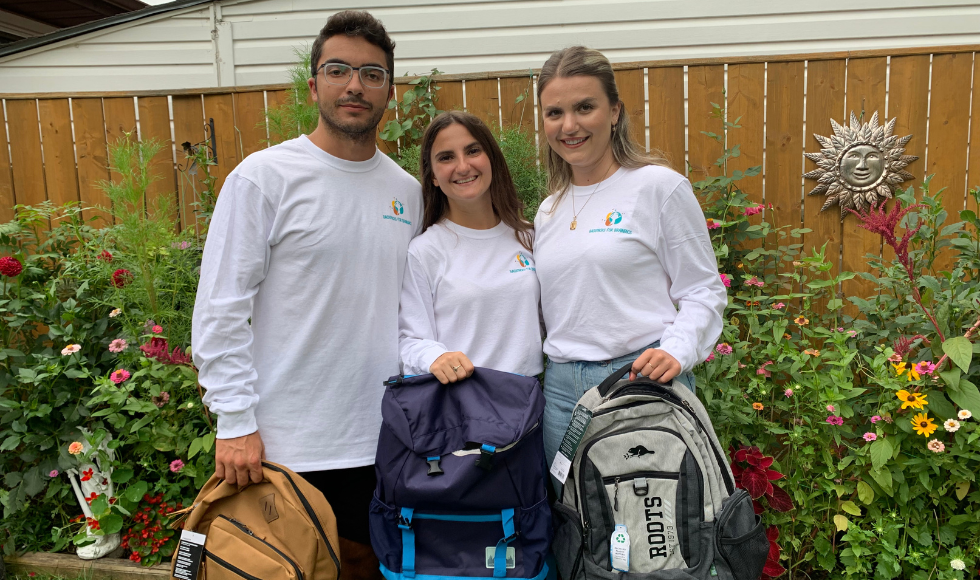 DeGroote Grad Equips Kids With Backpacks and Confidence